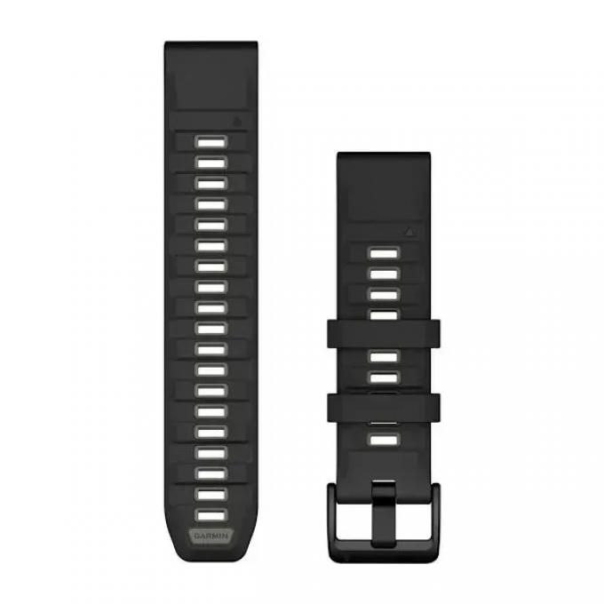 Ремешок GARMIN QUICKFIT 22 силиконовые черные/гравийно-серые 010-13392-00 Ремешок GARMIN QUICKFIT 22 силиконовые черные/гравийно-серые 010-13392-00
