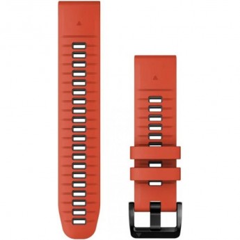 Ремешок GARMIN QUICKFIT 22 WATCH BANDS FLAME RED/GRAPHITE SILICONE