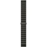 Ремешок GARMIN QUICKFIT 22 WATCH BANDS HYBRID TITANIUM/SILICONE BRACELET – CARBON GRAY DLC 11627