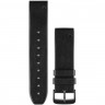 Ремешок GARMIN QUICKFIT 22MM BAND PERFOR BLACK LEATHER 10131