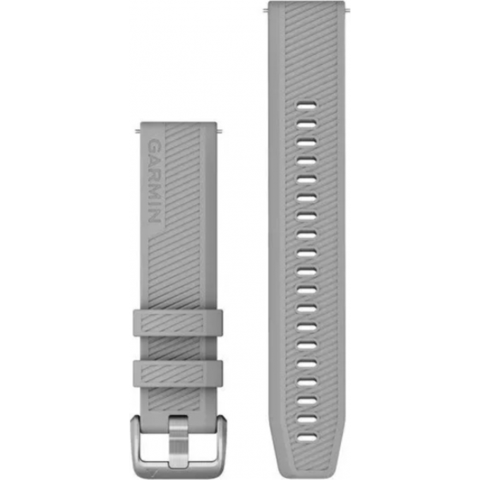Ремешок сменный GARMIN Quick Release 20 мм (силиконовый) серый со стальной застежкой 010-12925-00