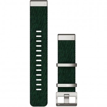 Ремешок сменный GARMIN QUICKFIT 22 WATCH STRAPS JACQUARD-WEAVE NYLON STRAP – PINE GREEN