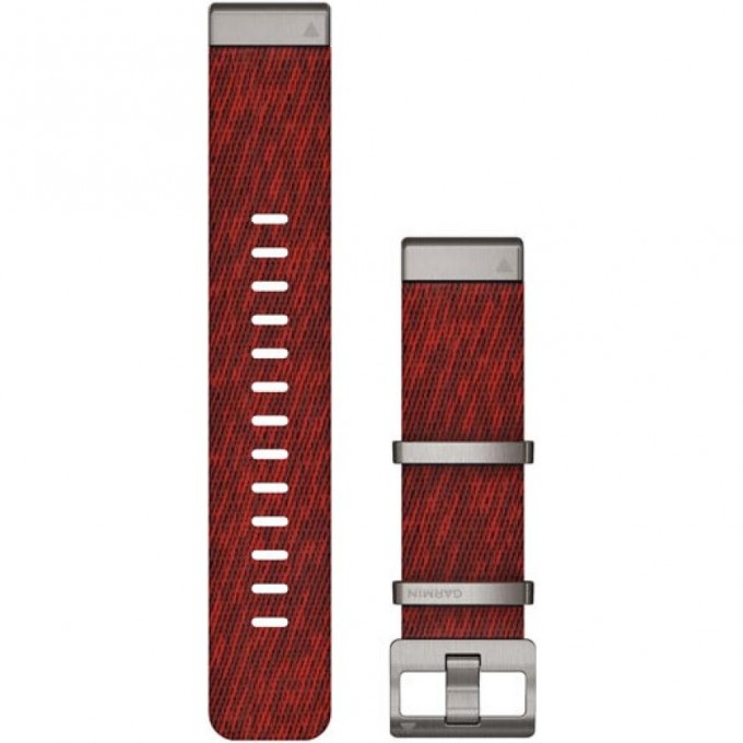 Ремешок сменный GARMIN QUICKFIT 22 WATCH STRAPS JACQUARD-WEAVE NYLON STRAP – RED 11212