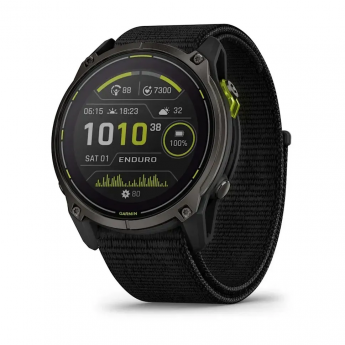 Смарт-часы GARMIN ENDURO 3 с черным нейлоновым ремешком Смарт-часы GARMIN ENDURO 3 с черным нейлоновым ремешком