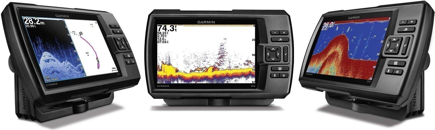 Эхолоты Garmin Striker Plus: модели 7CV и 7SV