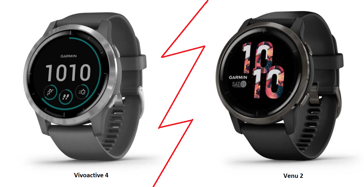 Проведение сравнения и выяснение, что лучше: Garmin Vivoactive 4 vs Venu 2