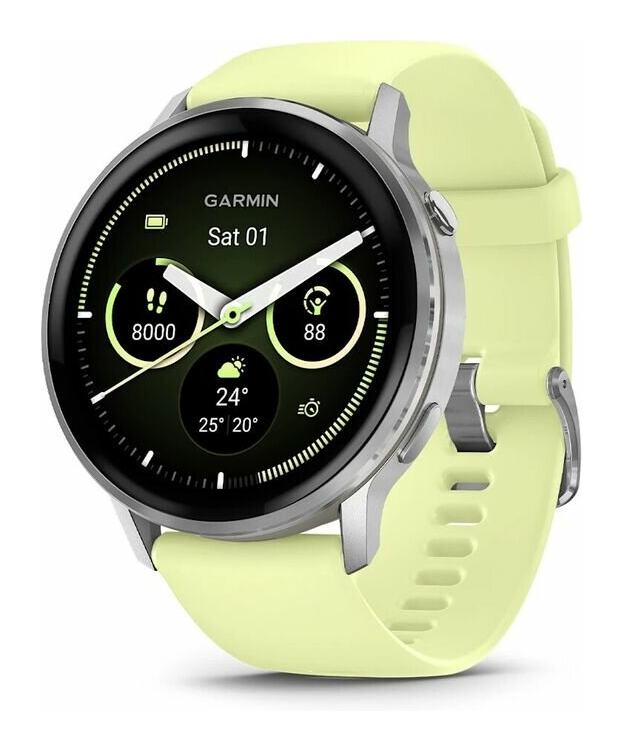 Умные часы Garmin Venu 4 на руке рядом со смартфоном